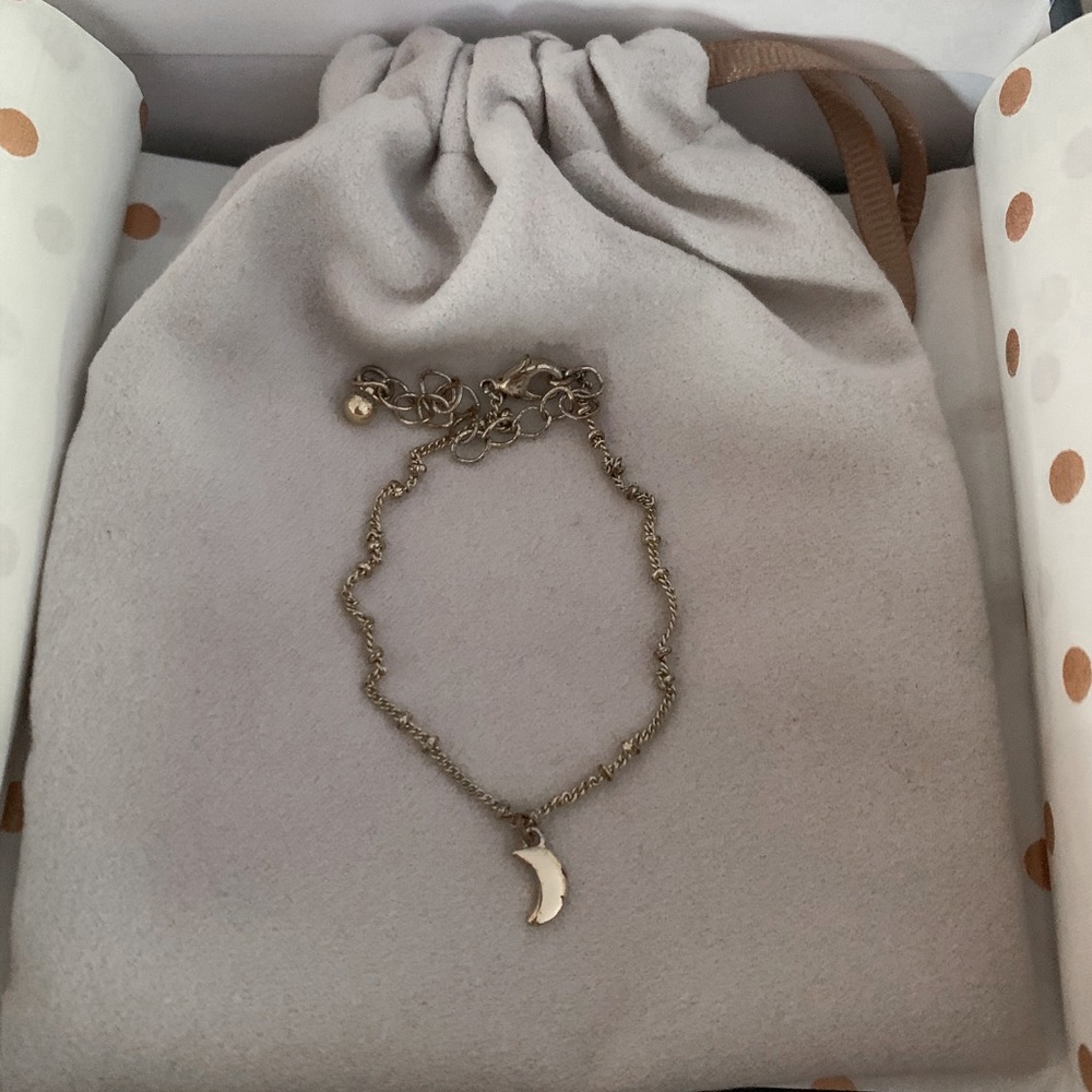 Silver Moon Charm Bracelet